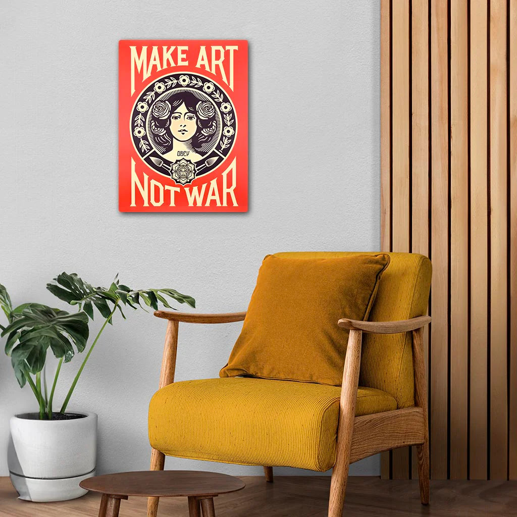 Make Art Not War Poster