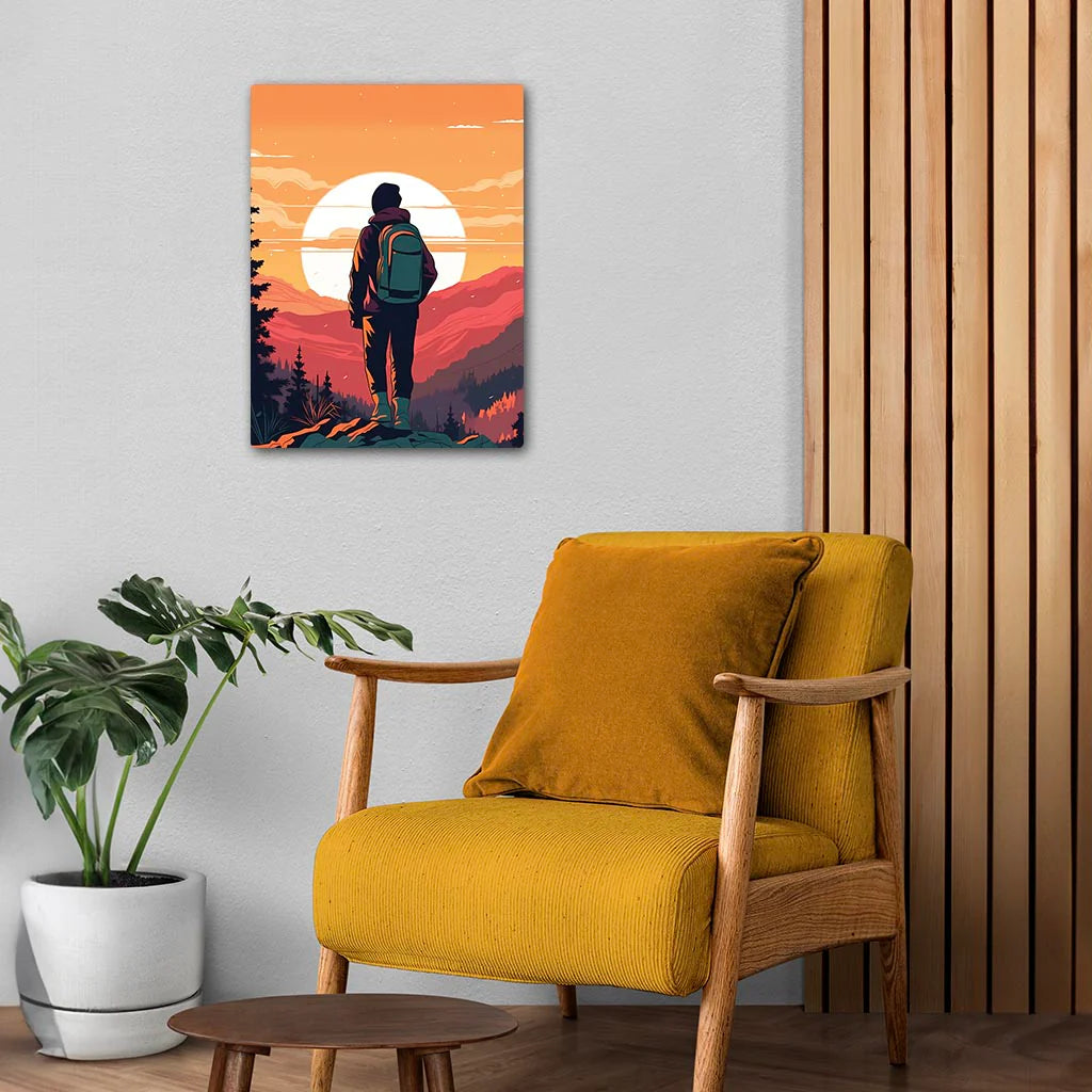 Backpacker Art Poster
