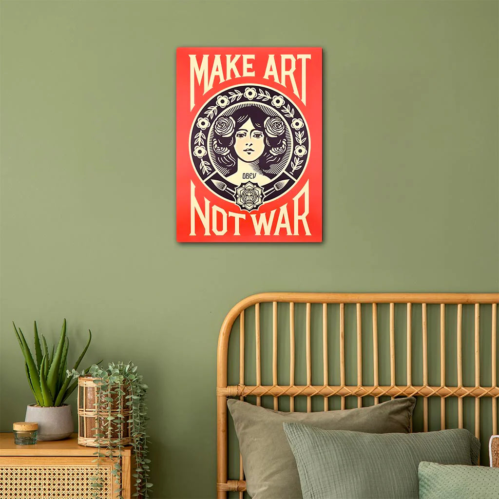 Make Art Not War Poster