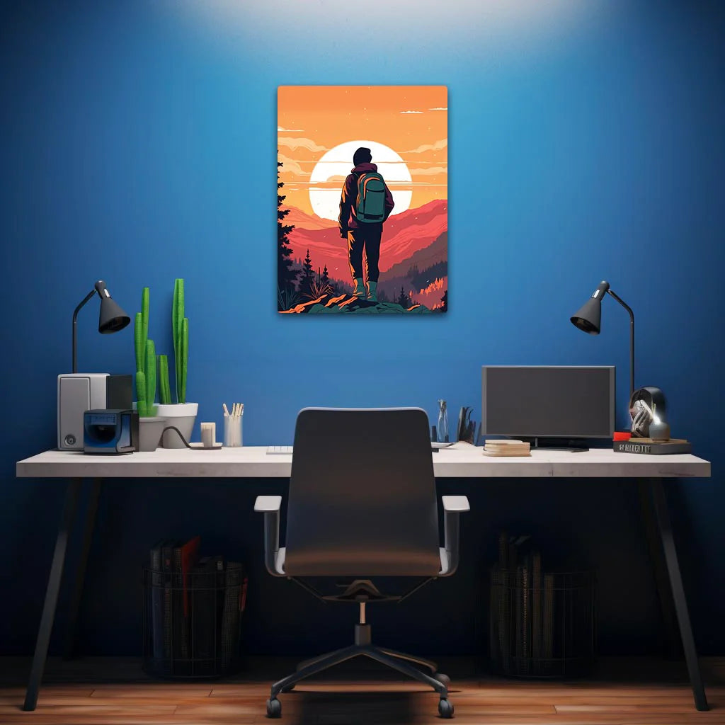 Backpacker Art Poster