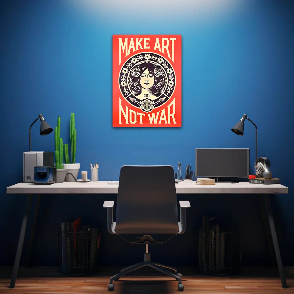 Make Art Not War Poster