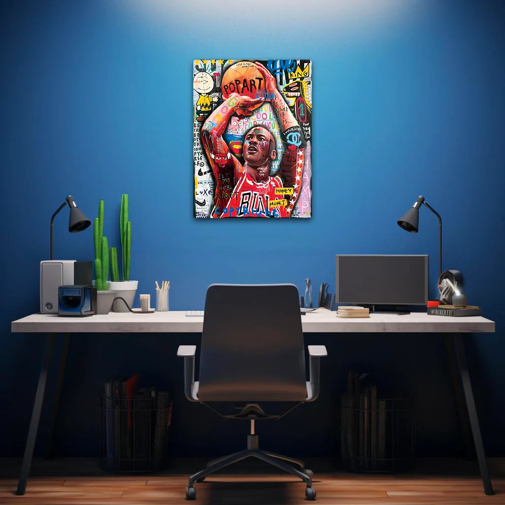 Michael Jordan Pop Art Poster