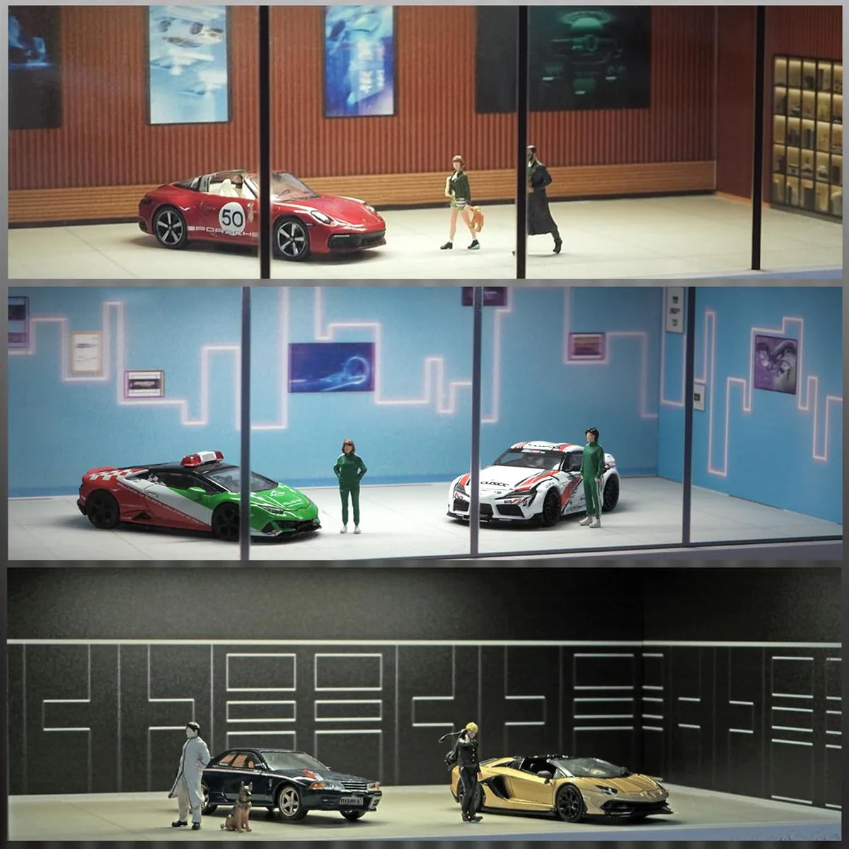 LUXURY MINIATURE CAR SHOWROOM FOR 1:24, 1:43 & 1:64 MODELS