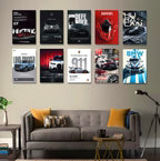 SET OF 10 POSTERS - B | LUXURY CARS | UNFRAMED