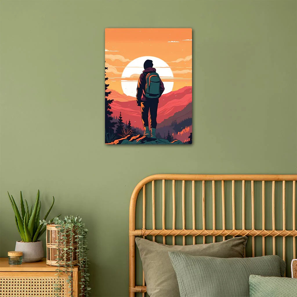 Backpacker Art Poster