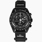 Swatch X Omega Bioceramic Moonswatch Mission To Moonphase Snoopy Black